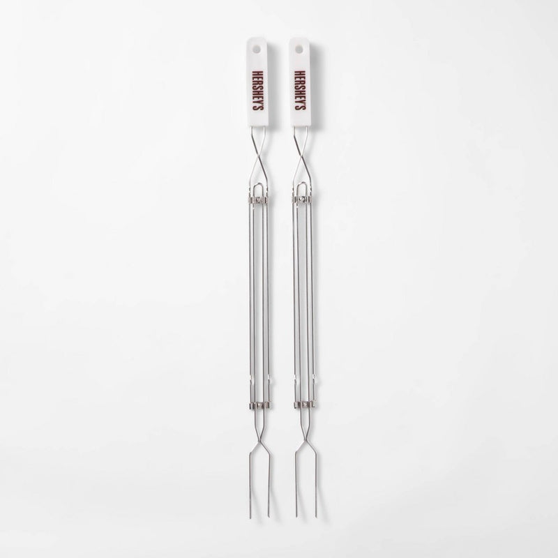 Hershey's 2pk Extension Fork Grill Tools - Silver (LOCAL PICKUP ONLY)