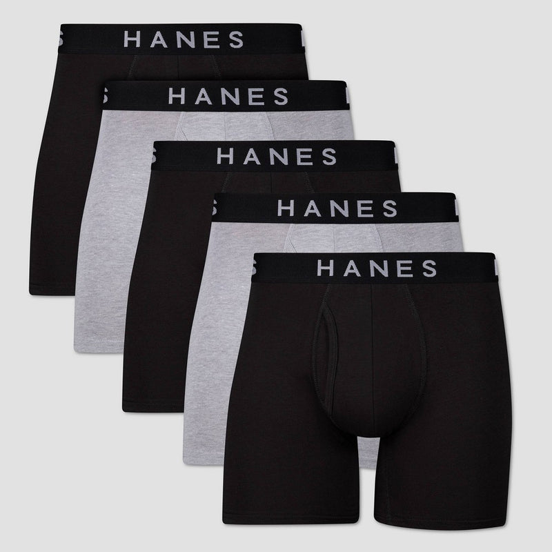 Hanes Premium Men's Boxer Briefs 5pk - Colors May Vary L