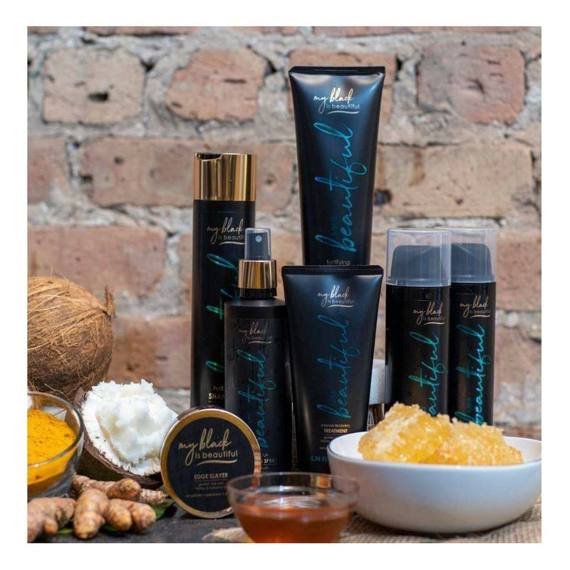My Black is Beautiful Leave In Conditioner - Sulfate Free Conditioning Cream for Coily Hair with Coconut Oil, Honey & Turmeric - 6.3 fl oz