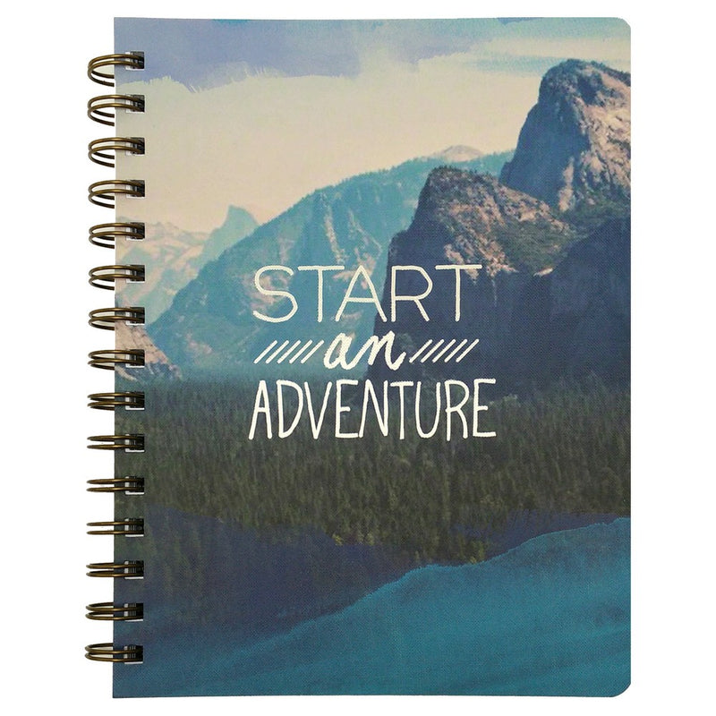 Spiral Notebook 1 Subject College Ruled Inspired Landscape (Designs May Vary) - Green Inspired