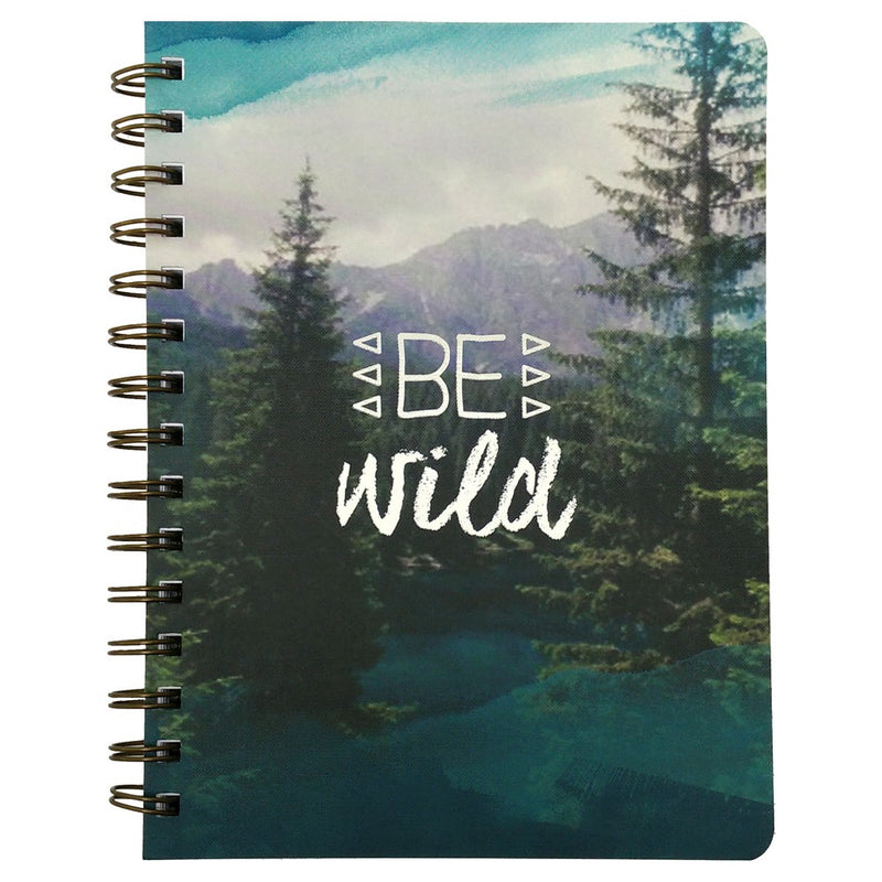 Spiral Notebook 1 Subject College Ruled Inspired Landscape (Designs May Vary) - Green Inspired