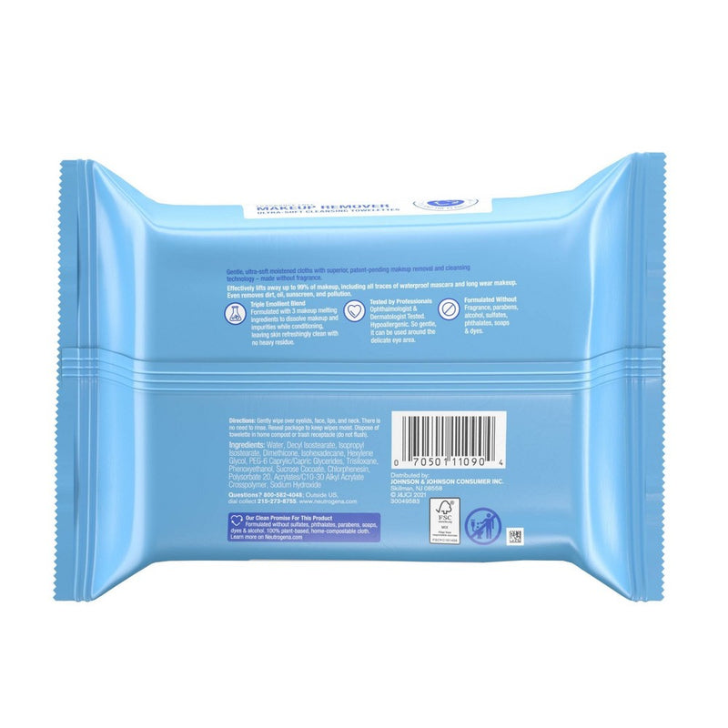 Neutrogena Fragrance-Free Makeup Remover Cleansing Wipes - 25ct