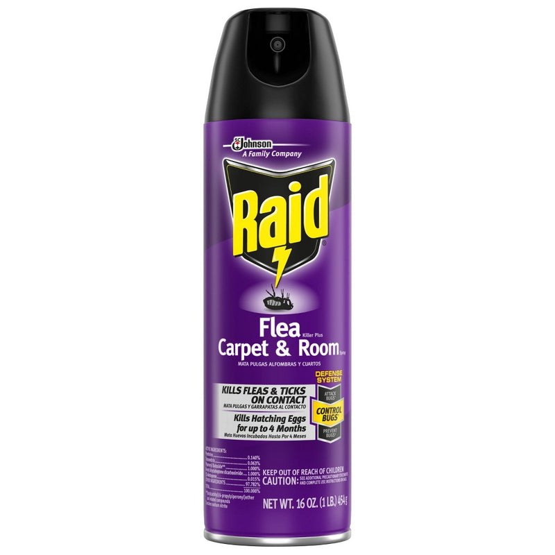Raid Flea Killer Plus Carpet & Room Spray - 16oz