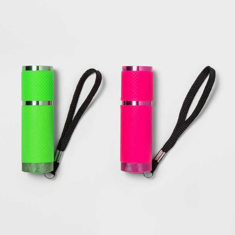 Kids' Flashlights 2pk Green Pink - Sun Squad™