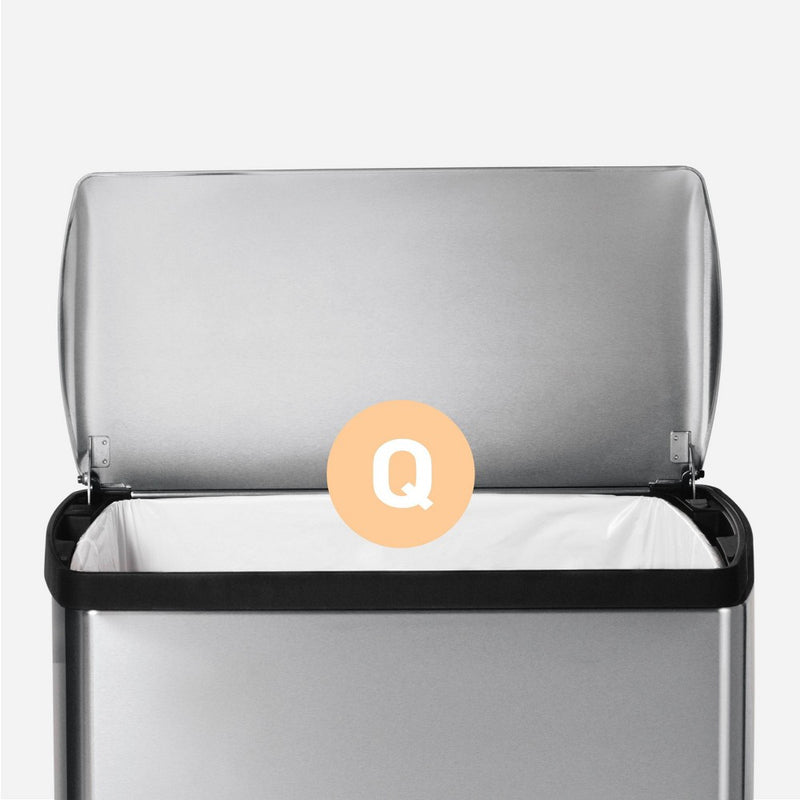 simplehuman 50L Rectangular Step Trash Can Brushed Stainless Steel (LOCAL PICKUP ONLY)