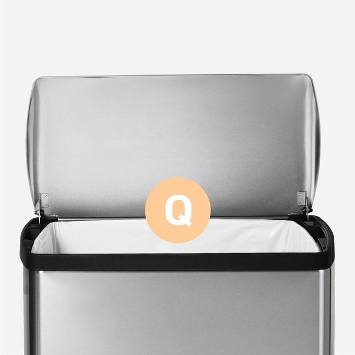 simplehuman 50L Rectangular Step Trash Can Brushed Stainless Steel (LOCAL PICKUP ONLY)