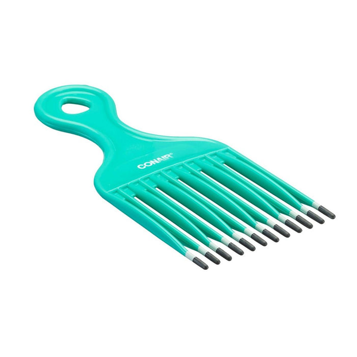 Conair Grooming Large Hair Pick Color Dip - Teal