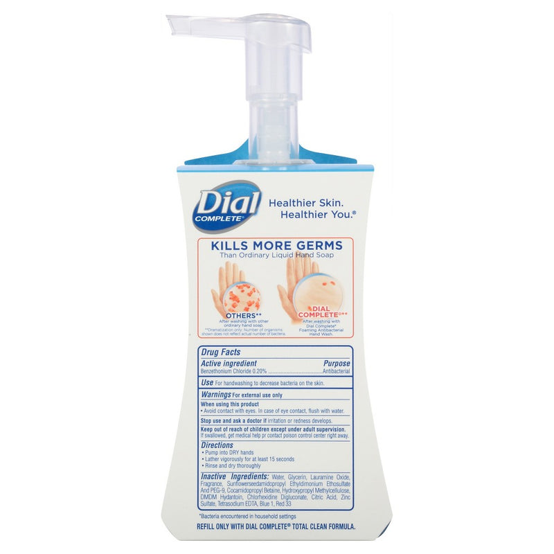 Dial Complete Spring Water Foaming Antibacterial Hand Wash - Blue - 7.5 fl oz