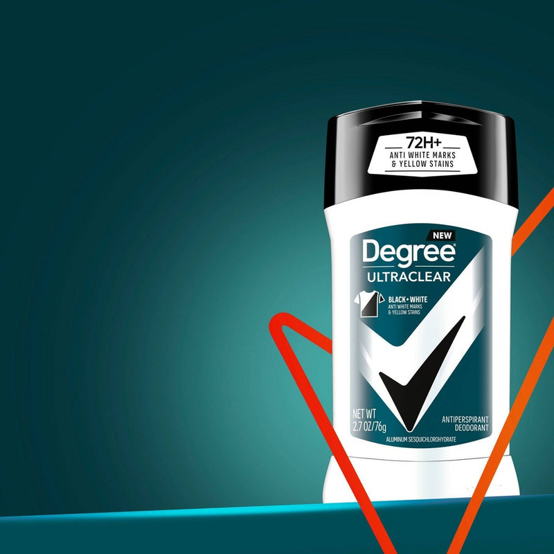 2 Pack Degree Men Ultraclear Black + White 72-Hour Antiperspirant & Deodorant