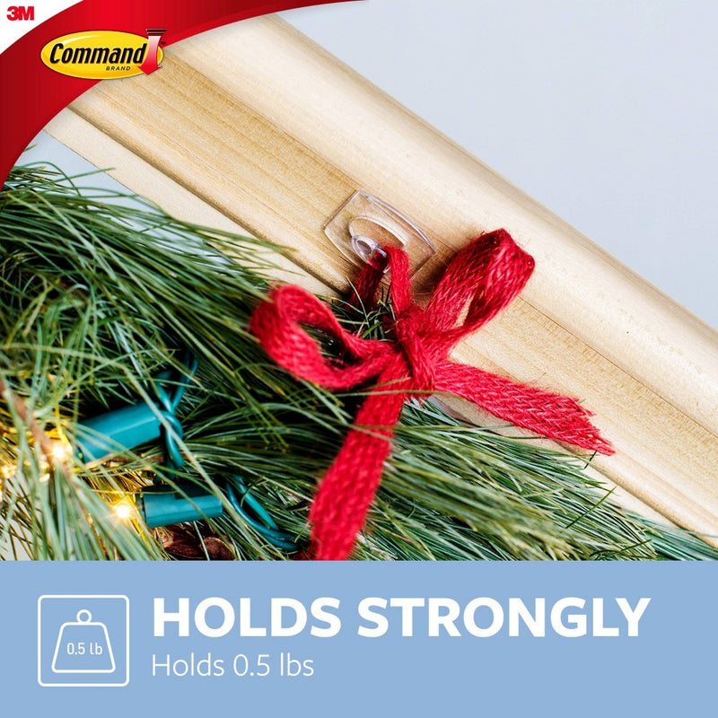Command 6 Hooks 8 Strips Mini Clear Decorative Hooks
