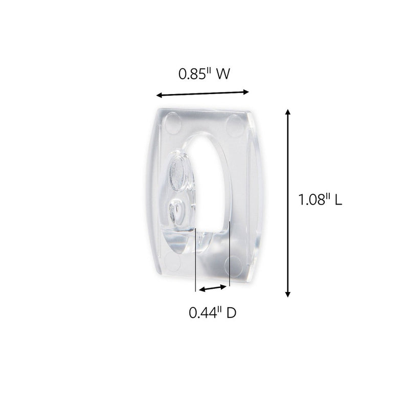 Command 6 Hooks 8 Strips Mini Clear Decorative Hooks