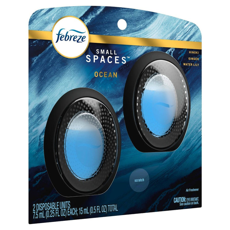 Febreze Small Spaces Air Freshener Ocean - 2ct