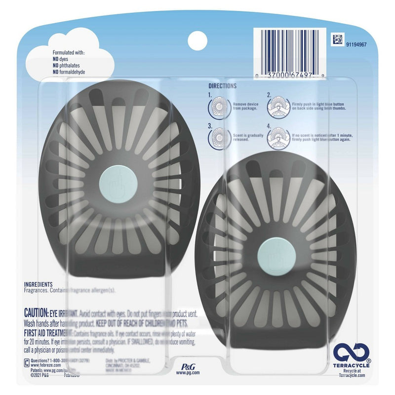 Febreze Small Spaces Air Freshener Ocean - 2ct