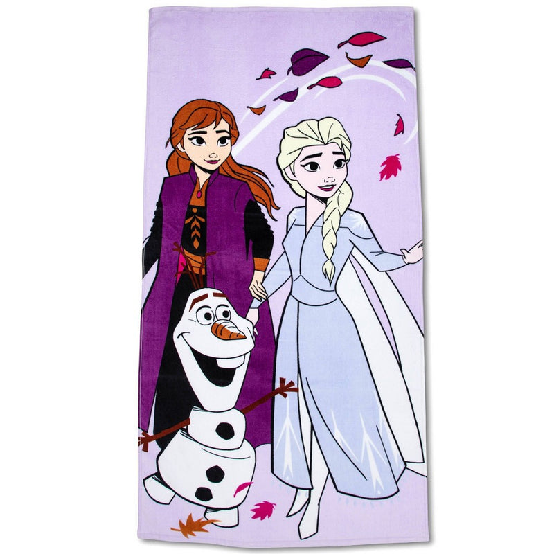 Frozen Beach Towel Purple