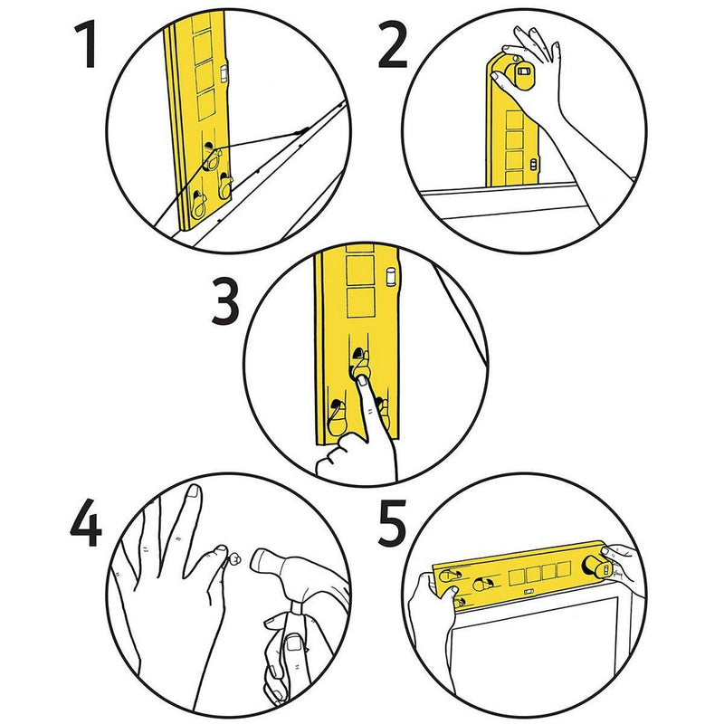 Under the Roof Decorating Hang & Level The Picture Hanging Tool