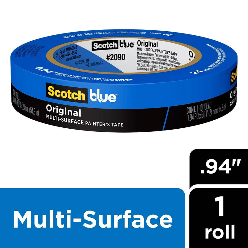 Scotch Blue Multi-Surface Painter's Tape .94" x 60yd