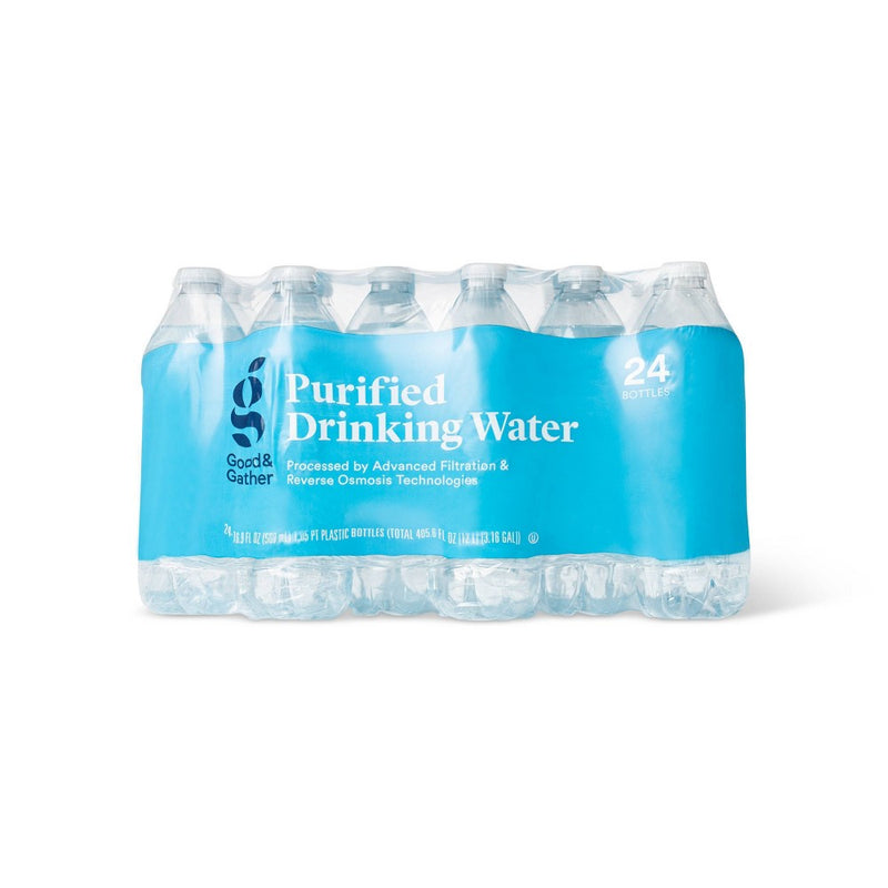 Purified Drinking Water - 24pk/16.9 fl oz Bottles - Good & Gather™ (LOCAL PICKUP ONLY)