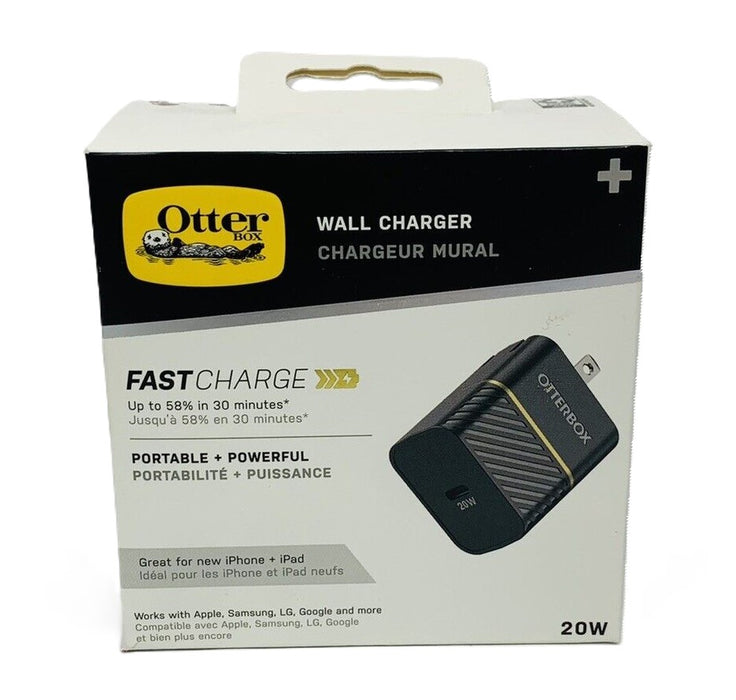 OtterBox 20W USB-C Wall Adapter - Black Shimmer