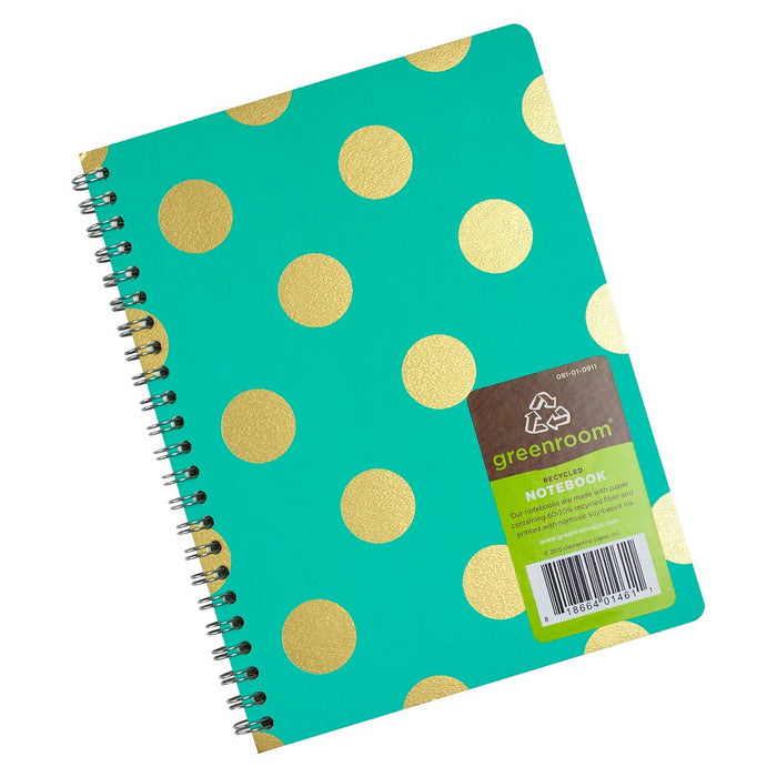 Spiral Notebook 1 Subject College Ruled Polka Dot (Designs May Vary) - Greenroom