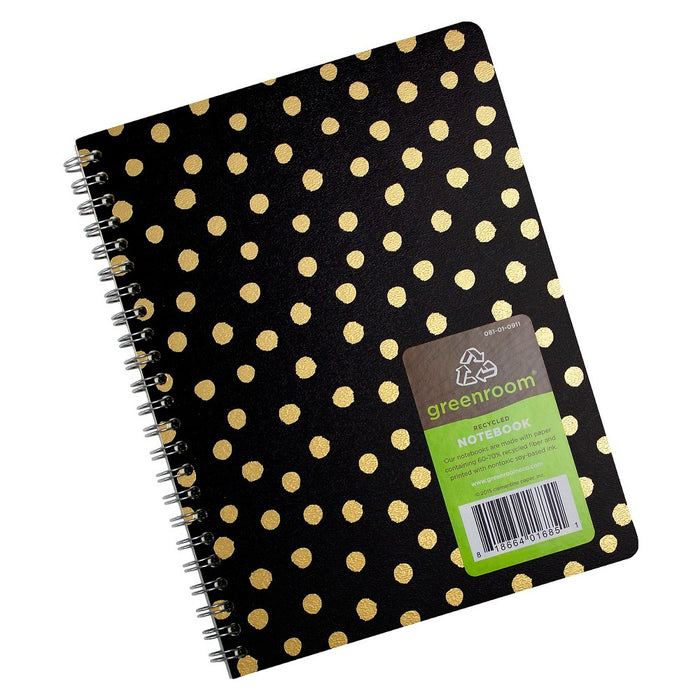 Spiral Notebook 1 Subject College Ruled Polka Dot (Designs May Vary) - Greenroom