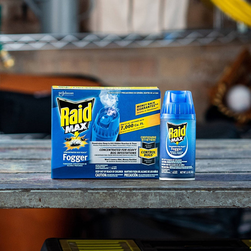 Raid Max Concentrated Deep Reach Fogger - 2.1oz/3cans — Total Liquidators