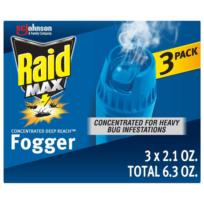 Raid Max Concentrated Deep Reach Fogger - 2.1oz/3cans