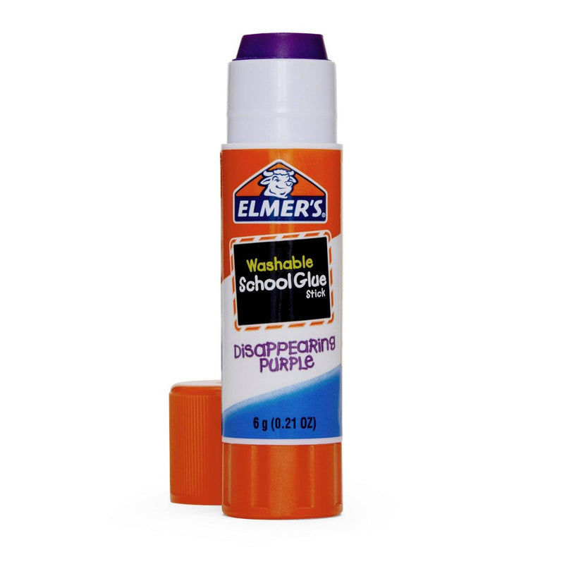Elmer's 6pk Washable School Glue Sticks - Disappearing Purple