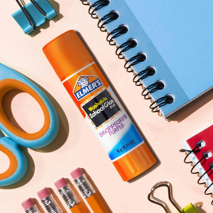 Elmer's 6pk Washable School Glue Sticks - Disappearing Purple