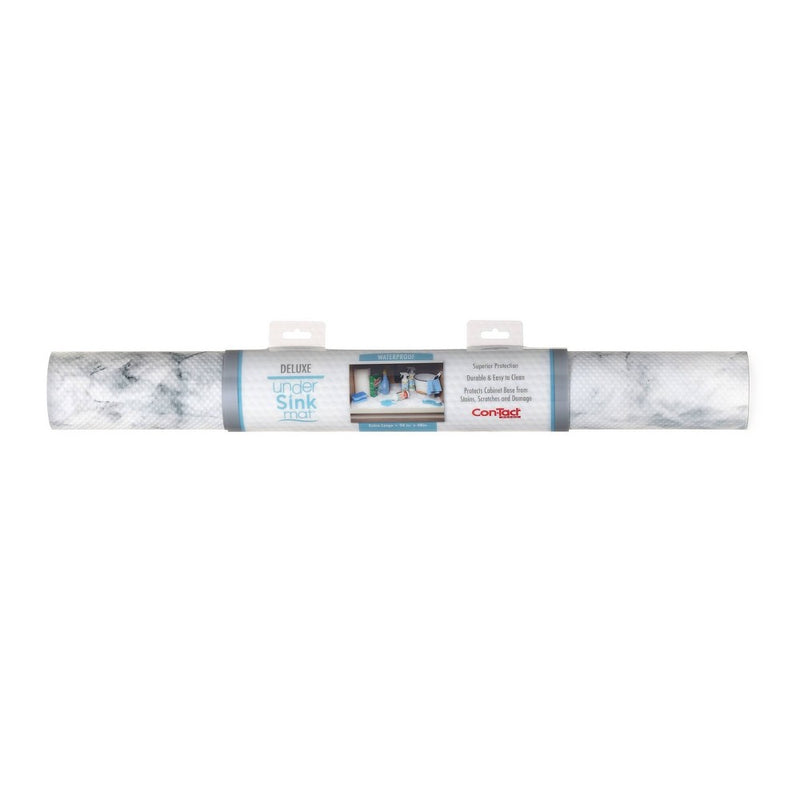 Con-Tact 24" x 4' Under Sink Mat Carrara Marble (LOCAL PICKUP ONLY)
