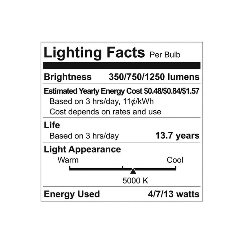 GE Refresh LED 3-Way HD Light Bulb Daylight