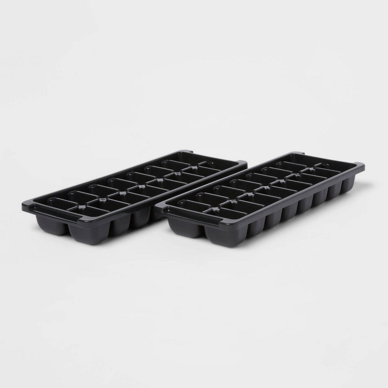 Plastic 2pk Ice Tray Black - Room Essentials™