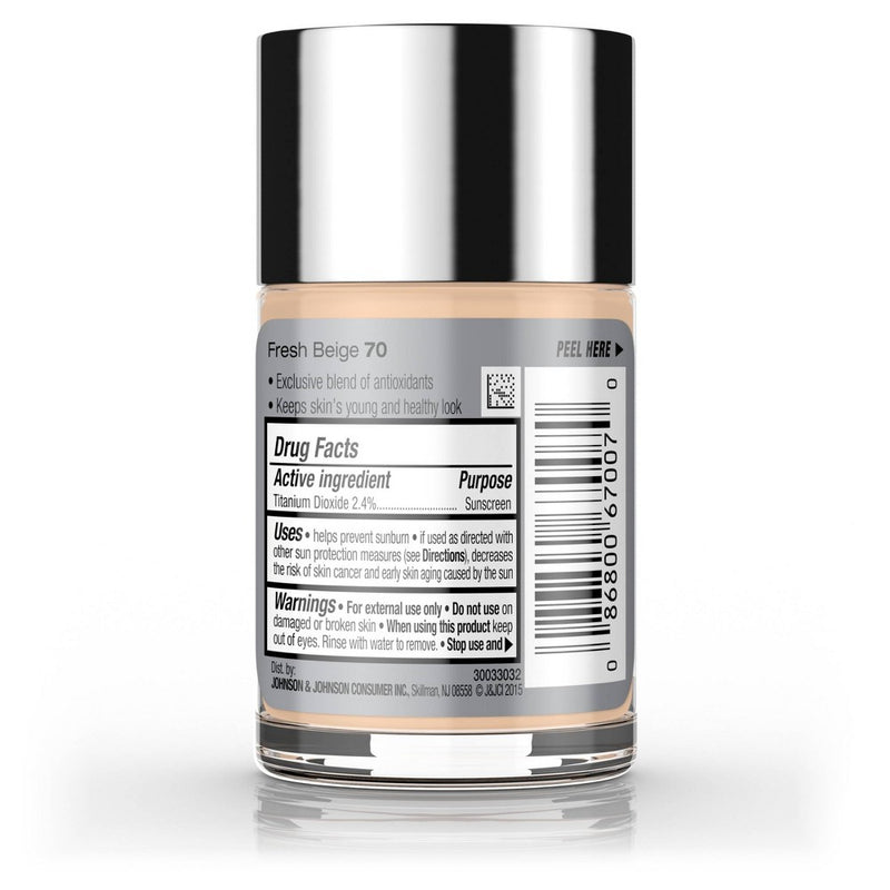 Neutrogena Healthy Skin Liquid Makeup Broad Spectrum SPF 20 - 70 Fresh Beige - 1 fl oz
