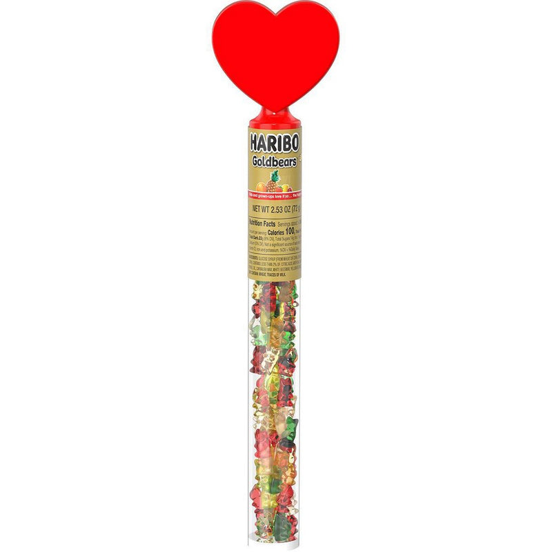 Haribo Valentine's Bears Filled Tube - 2.53oz