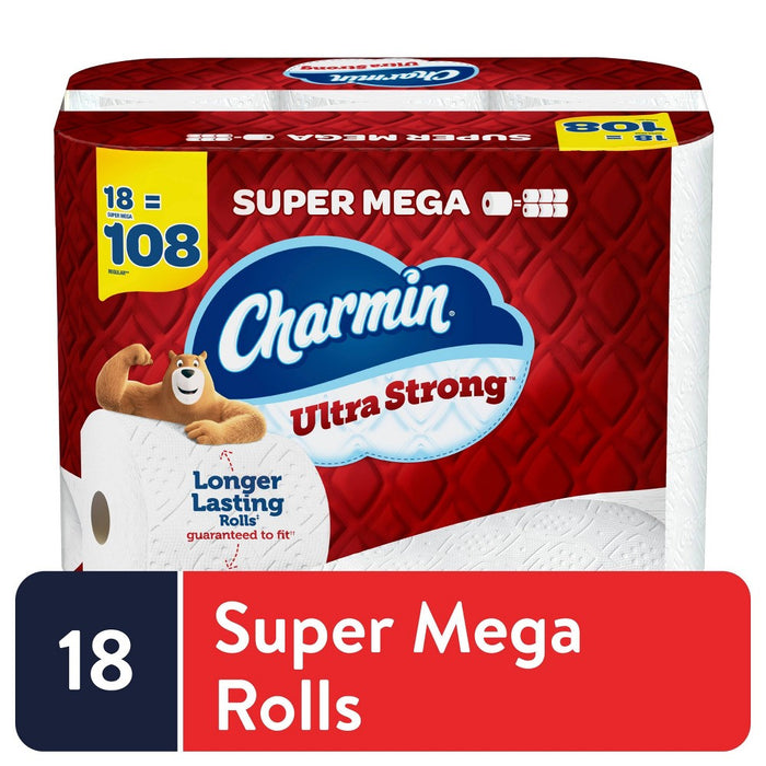 Charmin Ultra Strong Toilet Paper - 18 Super Mega Rolls