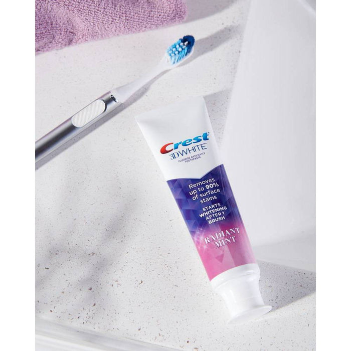 Crest 3D White Radiant Mint Teeth Whitening Toothpaste - 3.8 oz