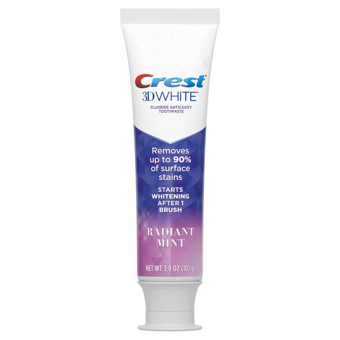 Crest 3D White Radiant Mint Teeth Whitening Toothpaste - 3.8 oz