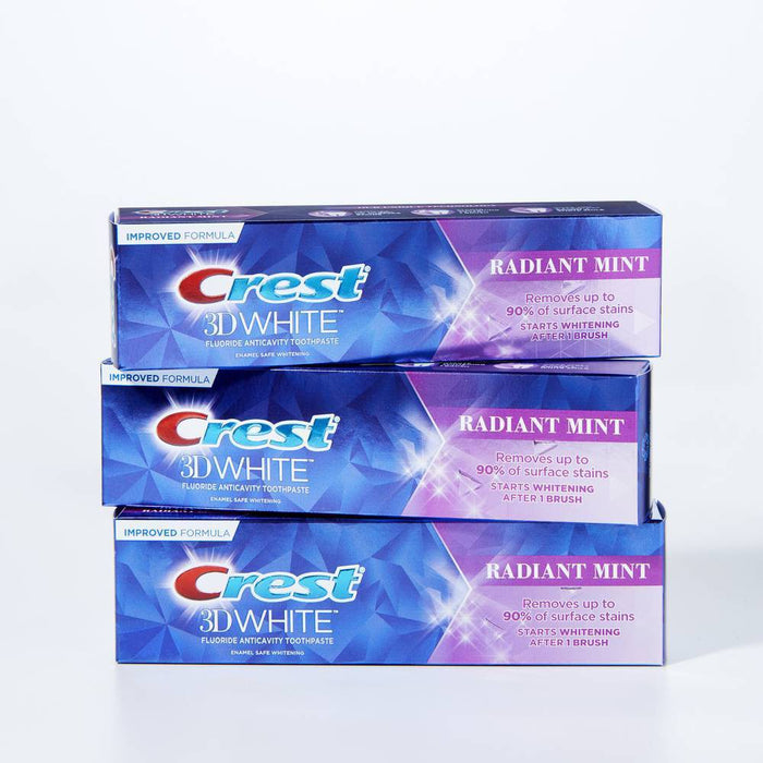 Crest 3D White Radiant Mint Teeth Whitening Toothpaste - 3.8 oz