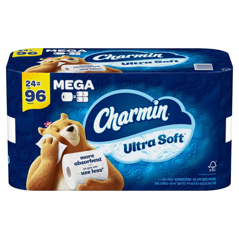Charmin Ultra Soft Toilet Paper - 24 Mega Rolls (LOCAL PICKUP ONLY)