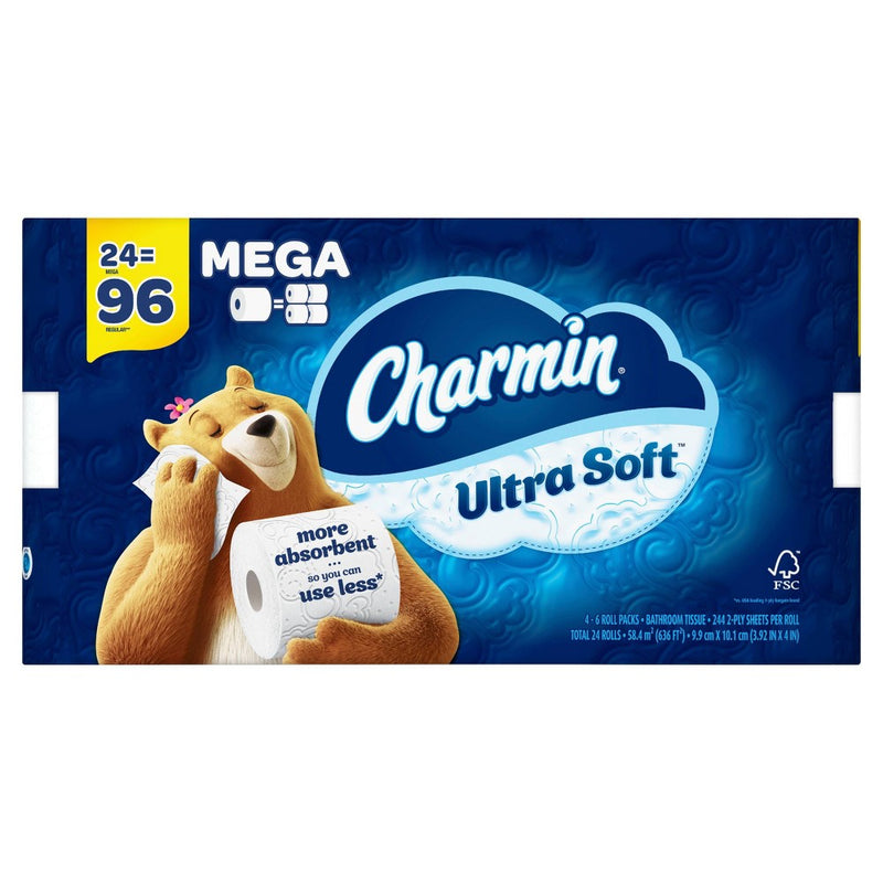 Charmin Ultra Soft Toilet Paper - 24 Mega Rolls (LOCAL PICKUP ONLY)