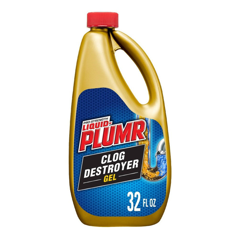 Liquid-Plumr Pro-Strength Clog Remover Full Clog Destroyer 32oz