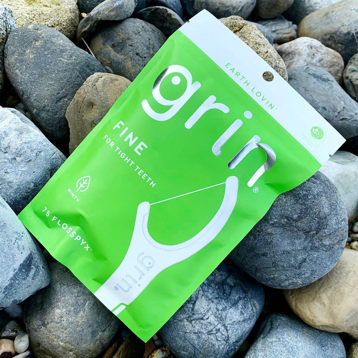 Grin Oral Care Fine Flosspyx - Minty - 75ct