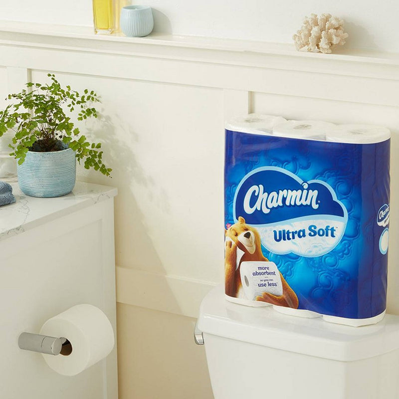Charmin Ultra Soft Toilet Paper - 12 Super Mega Rolls