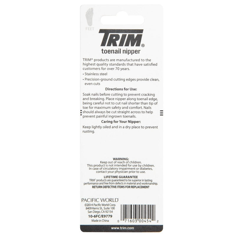 Trim Neat Feet Stainless Steel Toenail Nipper
