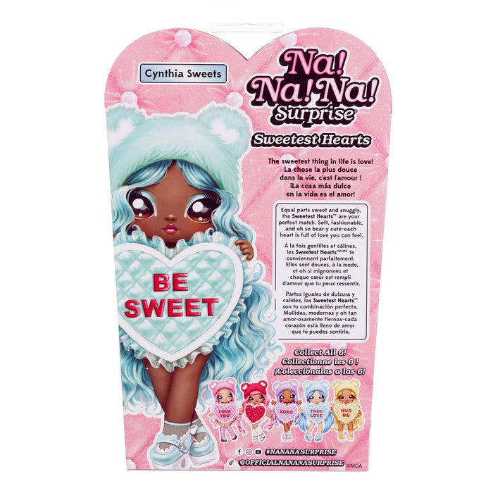 Na! Na! Na! Surprise Sweetest Hearts Cynthia Sweets Mint Heart Bear Stuffed Doll