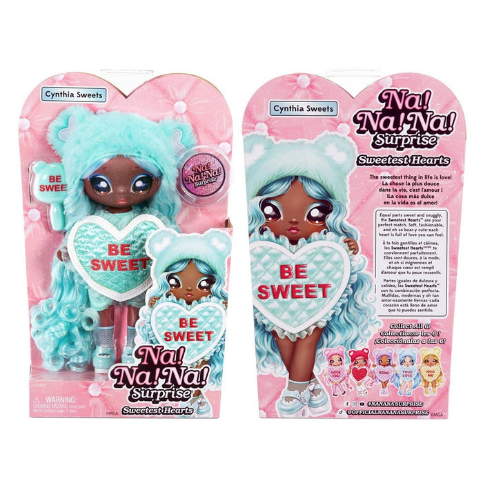 Na! Na! Na! Surprise Sweetest Hearts Cynthia Sweets Mint Heart Bear Stuffed Doll