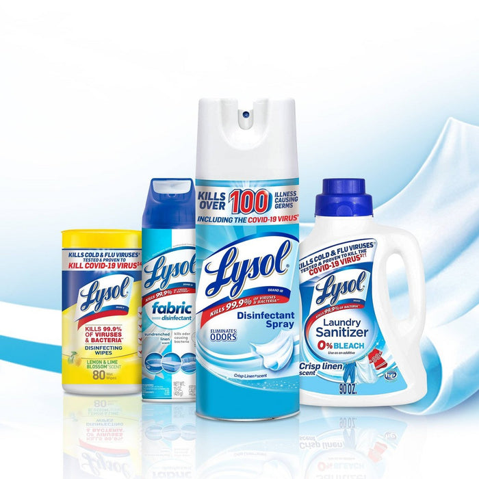 Lysol Crisp Linen Disinfectant Spray - 19 fl oz/2ct