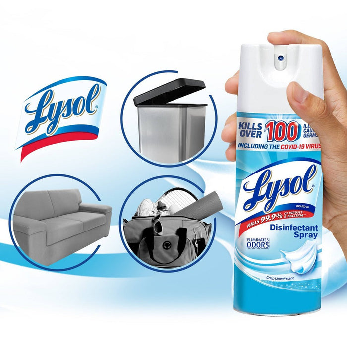 Lysol Crisp Linen Disinfectant Spray - 19 fl oz/2ct
