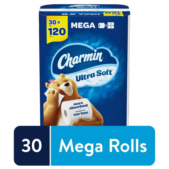 Charmin Ultra Soft Toilet Paper - 30 Mega Rolls