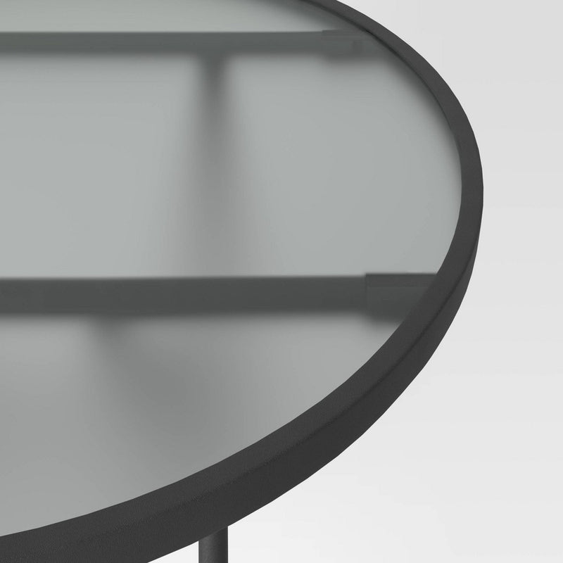 Folding Round Patio Accent Table - Clear - Room Essentials™ (LOCAL PICKUP ONLY)