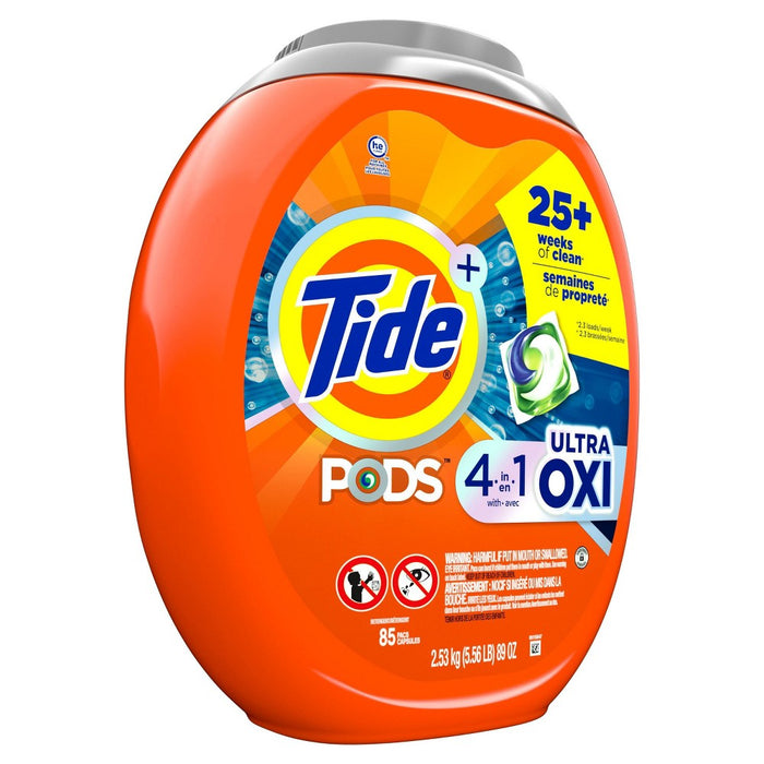 Tide Pods Ultra Oxi Laundry Detergent Pacs - 89oz/85ct